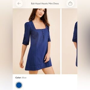 Free People Royal Blue Mini Dress